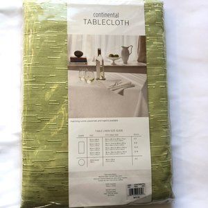 NWT Continental green pistacho tablecloth